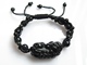 天然黑曜石辟邪招财貔貅手编手链