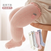 婴儿长筒袜子宝宝袜子春秋，夏季纯棉0-3月新生儿初，过膝松口不勒腿