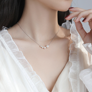 法国设计师纯手作925银珍珠项链·高级感·锁骨链·永不褪色