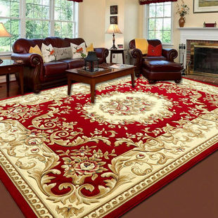 万腾欧式客厅地毯茶几地毯加厚高密度纯手工立体雕花会客厅接待室