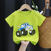 儿童短袖t恤纯棉夏季薄款 2024男童女童夏装宝宝可爱婴儿上衣