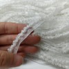 1.5cm白色手工钉珠花边，大小米珠民族服饰织带，袖口裙边雪纺辅料厂
