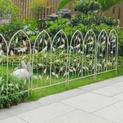 户外庭院欧式铁艺复古小篱笆围栏花架，爬藤架花园装饰隔断护栏