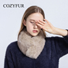 cozyfur狐狸毛围脖(毛围脖)女冬季保暖甜美毛绒皮草围巾真毛领大衣假领子