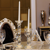 欧式水晶玻璃蜡烛台烛光晚餐婚庆婚礼烛台道具餐桌装饰烛台摆