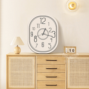 现代简约数字挂钟艺术创意挂钟卧室静音钟表客厅墙不规则精致时钟