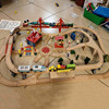 实木制和谐号火车玩具高铁，木质火车轨道玩具套装男孩积木质拼装