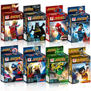 兼容中国积木复仇者超级英雄蜘蛛侠联盟人仔偶蝙蝠侠男童拼装玩具