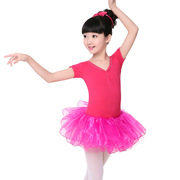 儿童舞蹈短裙半身裙子欧根纱蓬蓬春夏女童雪纺芭蕾舞公主裙