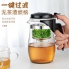 玻璃茶壶加厚耐高温防爆一键，过滤茶水分离飘逸杯泡茶壶茶具套装