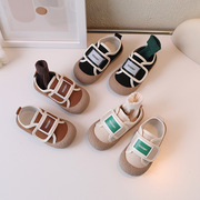 童鞋男童1-2到3岁秋季八个月宝宝学走路婴儿，学步鞋软底纯色春秋鞋