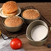 汉堡模具不沾圆形芝士乳酪小蛋糕烘焙工具家用烤箱烤面包食品级