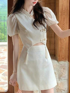 新中式女装汉服改良轻国风元素服装佛系禅意上衣短裤茶服两件套装