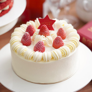 银座草莓MOMOKO蜜桃家儿童生日蛋糕同城配送成都动物奶油蛋糕