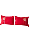 大红色枕套一对装结婚枕头套48cmx74cm婚庆水洗棉枕芯内胆罩双人