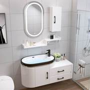 pvc卫浴现代卫生间，简约陶瓷盆洗脸组合浴室镜柜，平板洗脸盆洗智能