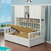 可定制全实木衣柜床多功能储物床儿童床儿童房小户型组合床