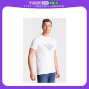 香港直邮ARMANI COLLEZIONI 男士白色T恤 6Y6T12-6J0AZ-1100T潮流