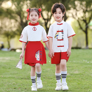 六一儿童演出服中国风，小学生团体合唱运动会，啦啦队开幕式表演服装