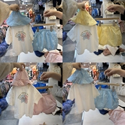Party韩国童装24夏女婴童宝薄棉可爱卡通短袖T恤格子短裤套装