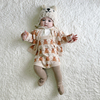 秋冬装婴幼儿童装小熊男女宝宝，棉纱开衫针织，外套哈衣爬服两件套