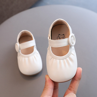 春秋季宝宝鞋子女童公主鞋，1一3岁小童防滑软底，学步鞋女婴儿鞋单鞋