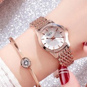个性创意钢带镶钻款士手表潮流腕表时装手表歌迪GEDI女时尚