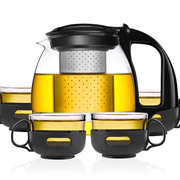 玻璃泡花茶茶壶耐热耐高温小冲茶器水壶过滤透明家用普洱茶具套装