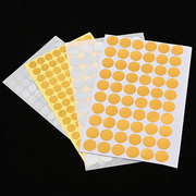 颜色分类色标不干胶标签银色月份点，标贴自粘性，金色圆形纸销控贴纸