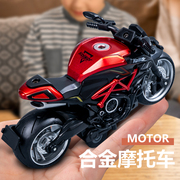 摩托车玩具男孩合金警车模型，儿童玩具车机车，小汽车1-3岁2女孩礼物
