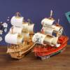 儿童拼图立体3d模型男女孩手工，diy轮船商船，早教益智动脑玩具拼装