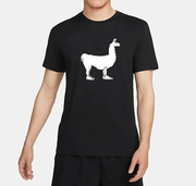 夏季羊驼印花圆领短袖男士运动休闲宽松舒适吸汗透气t恤半袖