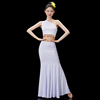 傣族舞蹈演出服装表演服傣族，舞蹈服装女舞裙孔雀舞，鱼尾裙艺考服装