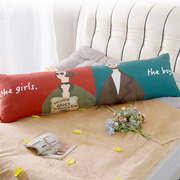 卡通动漫大叔萝莉情侣双人枕头1.5床头大靠垫长枕套1.8米成人抱枕