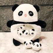 可爱熊猫玩偶毛绒玩具网红动物一大袋，零食抱枕小娃娃兔子公仔儿童
