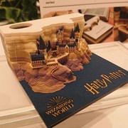 哈利波特周边便签纸生日礼物3D立体摆件霍格沃茨城堡便利贴对角巷