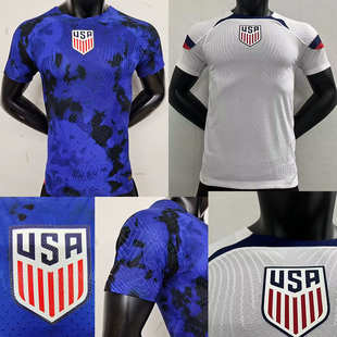 美国主客场球员版足球服衣修紧身USA United states jersey shirt