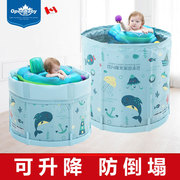欧培婴儿游泳池家用保温新生幼儿童小孩支架泳池宝宝游泳桶可折叠