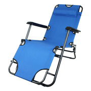 圆管躺椅折叠椅子，户外沙滩躺椅便携牛津布，午休椅家用折叠躺椅