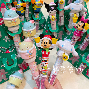 新年礼物 日本Heart东京心米奇库洛米小黄人叮当摇铃棒糖果食玩