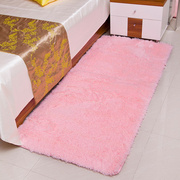 欧式加厚纯色长毛地毯，客厅茶几床边榻榻米卧室满铺防滑地垫可定制