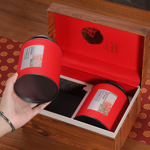 红茶包装盒空礼盒高档金骏眉茶叶罐通用半斤装绿茶礼盒装空盒礼盒
