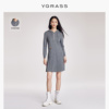 绵羊毛VGRASS白色镂空设计感休闲针织衫女冬修身VZZ4N41620