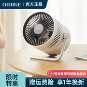 oidire小型迷你电风扇，公室便携桌面机械式usb充电款小风扇台式