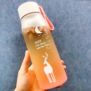 韩版磨砂塑料水杯男女学生创意个性可爱随行杯原宿水瓶可爱茶