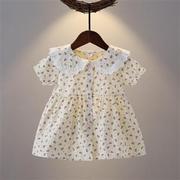 夏季0-1-2-3岁4女宝宝裙子女童，连衣裙夏装童装公主裙婴儿6789个月