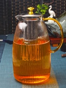 超大玻璃茶壶泡茶壶茶水，过滤办公家用加厚茶具耐热耐高温煮水壶