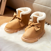 高帮棉拖鞋女冬季保暖包跟厚底，加绒踩屎感外穿室内居家用月子棉鞋