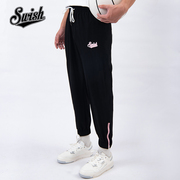 Swish 速干侧拉链系列美式篮球运动长裤男秋季透气宽松束脚裤抽绳
