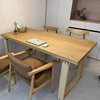 莫比恩长方形实木餐桌长条客厅书桌家用书法桌工作台学习桌定制